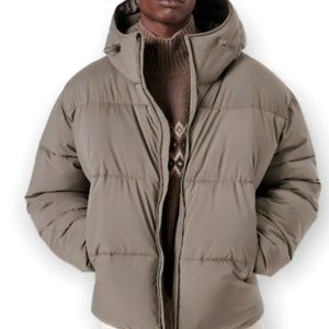 NWT Abercrombie Men's Relaxed Heavyweight Hooded Puffer